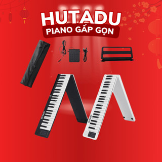 Đàn Piano Điện Gấp Hutadu HD 01 - 88 Phím - Cảm Ứng Lực - Tặng Full Phụ Kiện