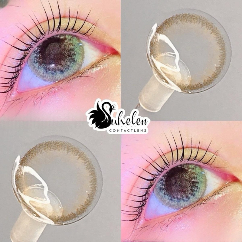 KÍNH ÁP TRÒNG MÀU NÂU TÂY makeup tiệc sang trọng quý Cô sang chảnh