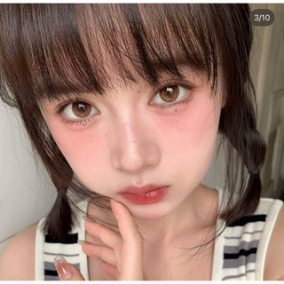 KÍNH ÁP TRÒNG MÀU NÂU TÂY makeup tiệc sang trọng quý Cô sang chảnh