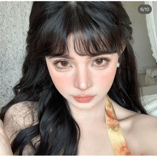 KÍNH ÁP TRÒNG MÀU NÂU TÂY makeup tiệc sang trọng quý Cô sang chảnh