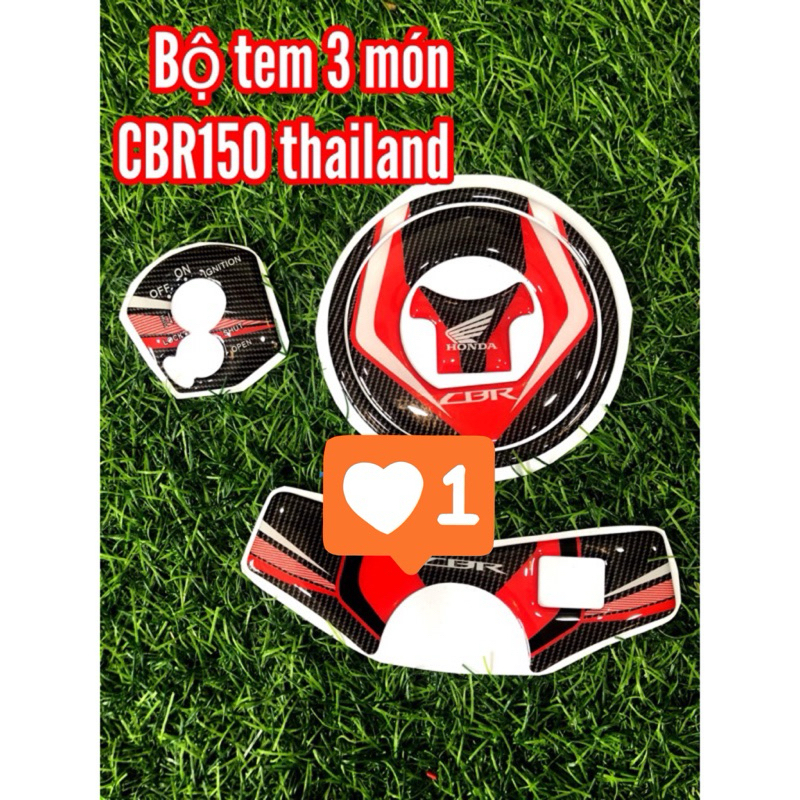 Bộ tem dán 3 món CBR150 - tem dán CBR150