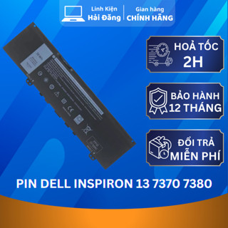 Pin Laptop Dell Inspiron 13 7370 7380 7386 5370 7373 F62G0 F62GO RPJC3 0RPJC3 39DY5 039DY5 Zin New 100%
