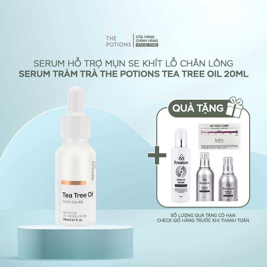 Serum Giảm Mụn Chiết Xuất Dầu Tràm The Potions Tee Tree Oil Serum 20ml