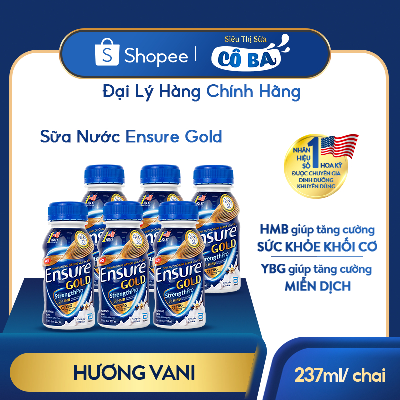 Thực phẩm dinh dưỡng y học: Ensure Gold 237ml