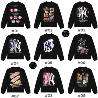  Áo Sweater Mờ Lờ Bê NY In Hình Hot Trend - Áo Sweater Nam Nữ Unisex Vải Nỉ Bông Dày Mịn THE.LAZ 