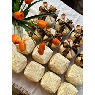 Giỏ tre đựng quà tết bánh kẹo, hộp tre gói quà, đựng chanh sành, đồ dụng đa năng tiện dụng