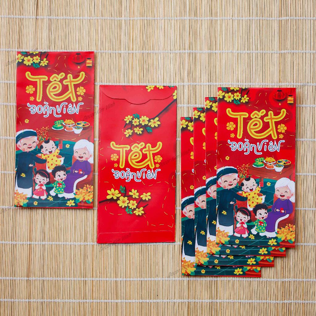 Set 30 bao lì xì cổ truyền tết Việt LX11