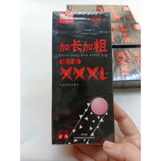 Bao cao su gai bi3cm Elasun XXXL to hơn dài hơn hộp 10c
