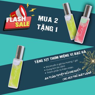 Xịt Thơm Miệng Cao Cấp Bạc Hà The Mát Khử Mùi Hôi Miệng từ Keo Tuyết Hàn Quốc An Toàn Khi Nuốt