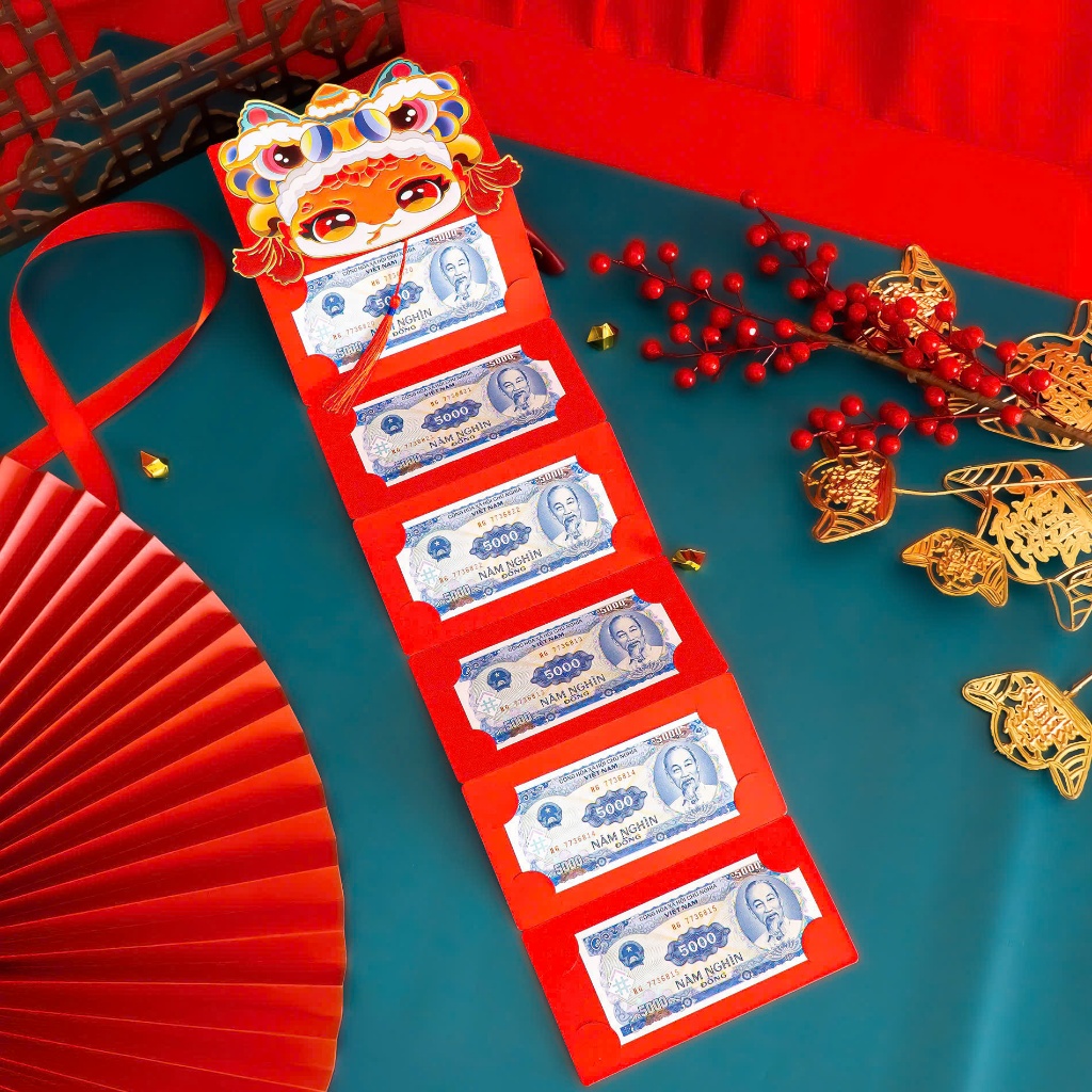 Bao Lì Xì 6 Ngăn 2 Ngăn Lì Xì Tết Nhiều Ngăn Lì Xì Tết May Mắn