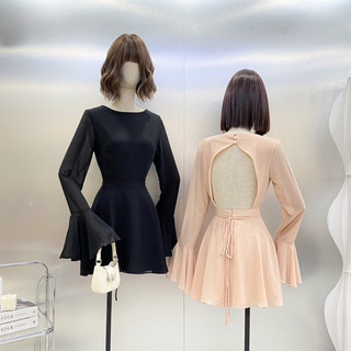 H2STORE - ĐẦM VOAN NGẮN TAY LOE DÁNG XOÈ THANH LỊCH - E04971