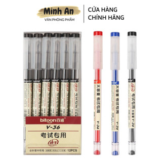 Bút Muji Bitoon bản dupe bút gel xanh đen đỏ, bút gel viết trơn đều mực, bút nước cao cấp cho học sinh sinh viên