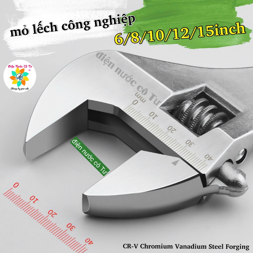Mỏ lếch trắng đủ kích cỡ 6/8/10/12inch