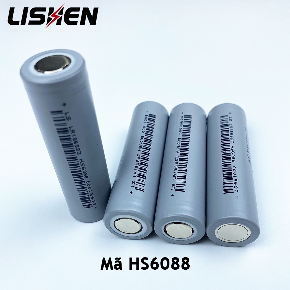 [03]  Pin sạc 18650 lishen xám 2500MAH xả 5C 15A dung lượng thực dùng làm pin khoan xe điện mới 100%