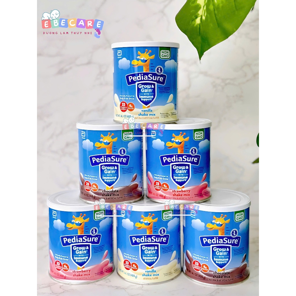 [HÀNG BAY AIR, DATE 2026] Sữa PediaSure Gow & Gain 400g của Mỹ  - Vị vani / Socola cho trẻ từ 1 tuổi