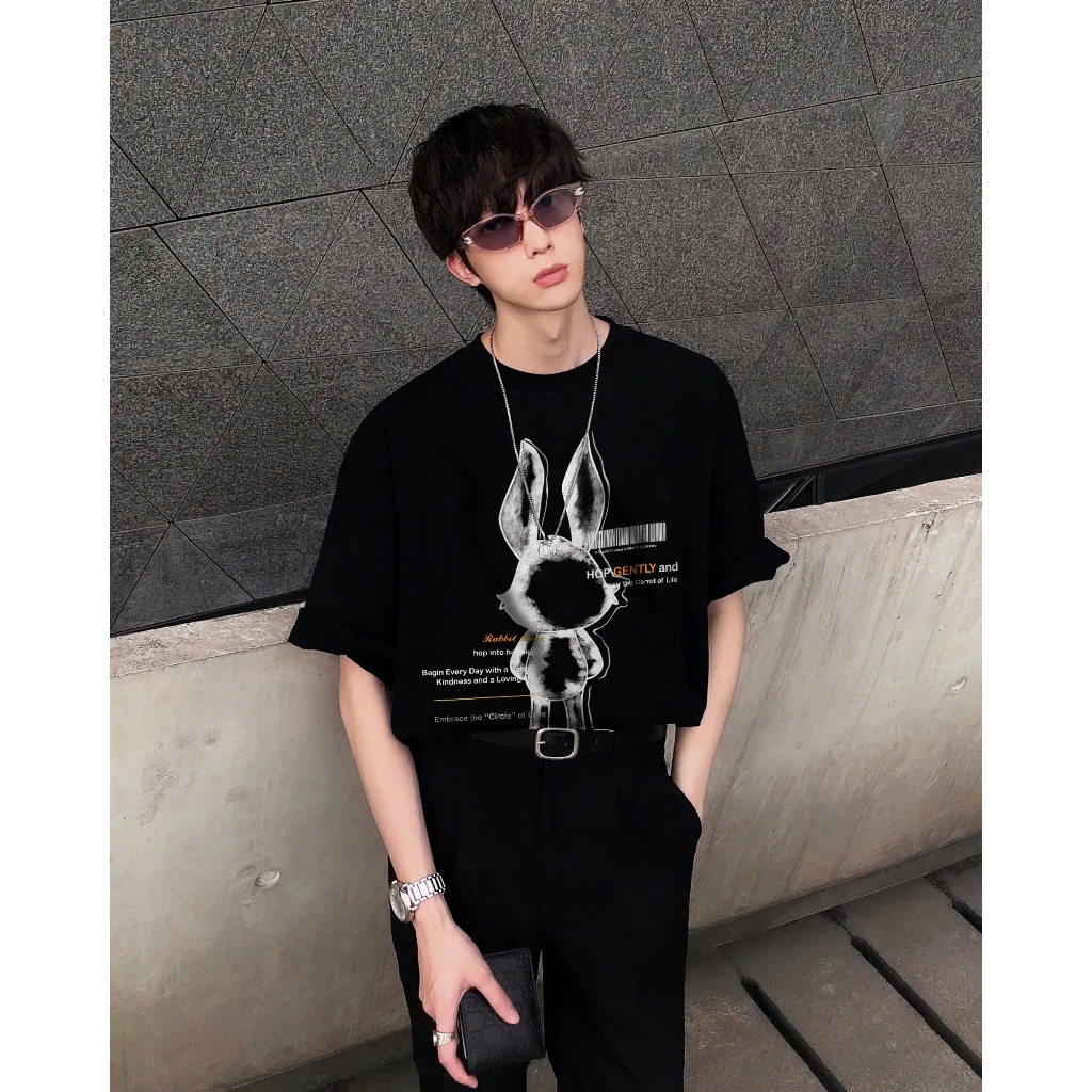 [Vải Xịn] Áo Thun Circle Abstract Bunny Cotton Cao Cấp - Mỹ Tú Store