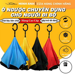 Ô gập ngược thông minh chống nắng mưa phủ UV không thấm nước dễ gấp gọn