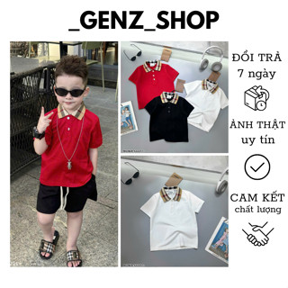 Áo Polo Bé Trai, Áo Thun Có Cổ Cho Bé Trai Đi học Đi Chơi Chất liệu Cotton Cao Cấp,Co giãn 4 Chiều