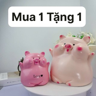 [ MUA 1 TẶNG 1 NHO] Lợn đất BÁNH BAO sz TO,Heo đất tiết kiệm dễ thương tiết kiệm tiền, trang trí, làm quà tặng -  HĐMB04