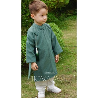 Áo Dài Ngũ Thân Bé Trai Phong Mộc | Achicklet