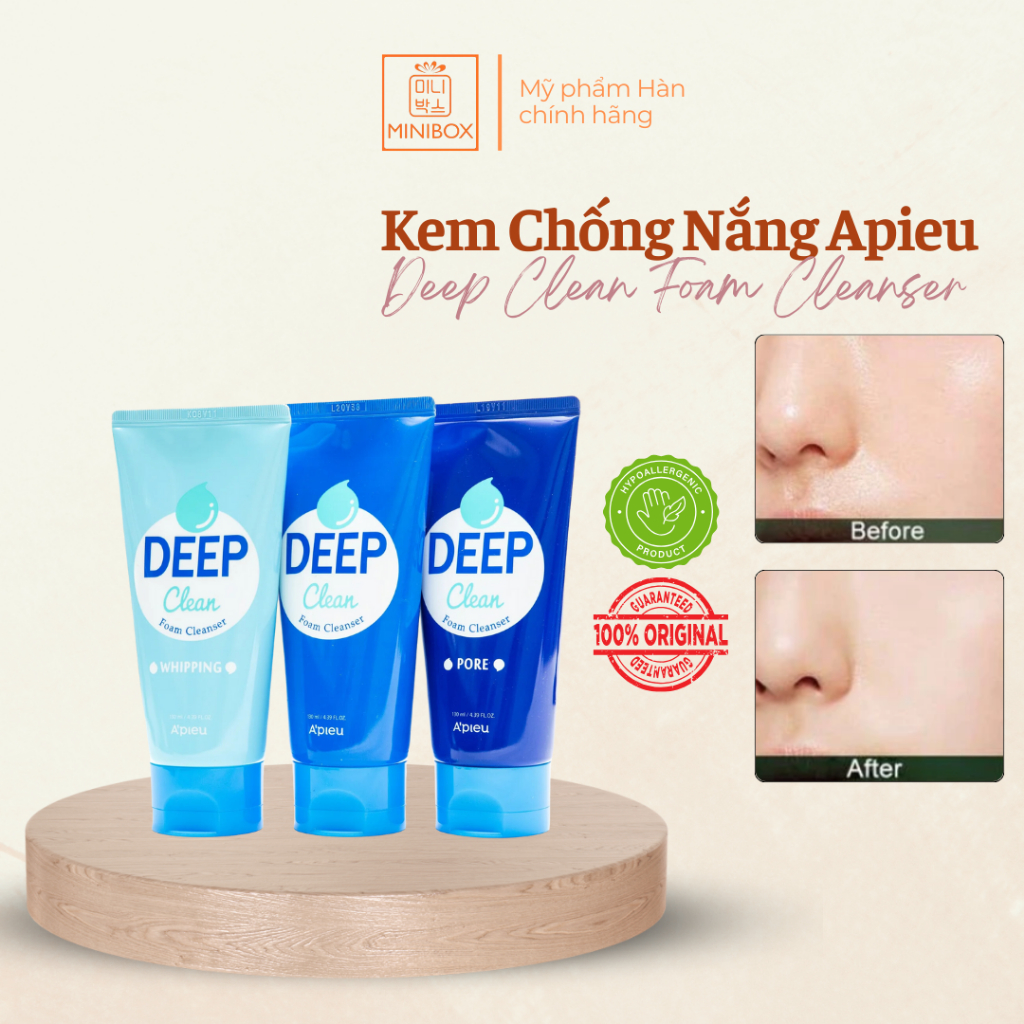 (BILL HÀN) Sữa Rửa Mặt APIEU Deep Clean Foam Cleanser 130ml