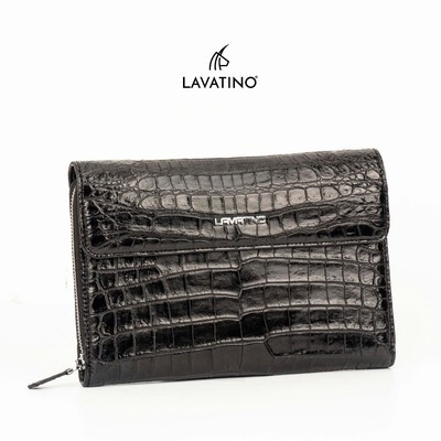 Ví Clutch Nam Cầm Tay Pisa Da Cá Sấu Chính Hãng Lavatino [CLS04]