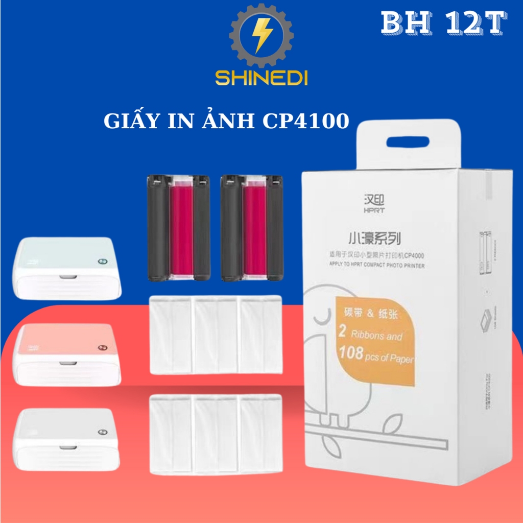 Gấy in ảnh màu CP4100 SHINEDI A6 chuyên nghiệp dày mền mịn cho hình ảnh chân thực sắc nét lưu dữ lâu