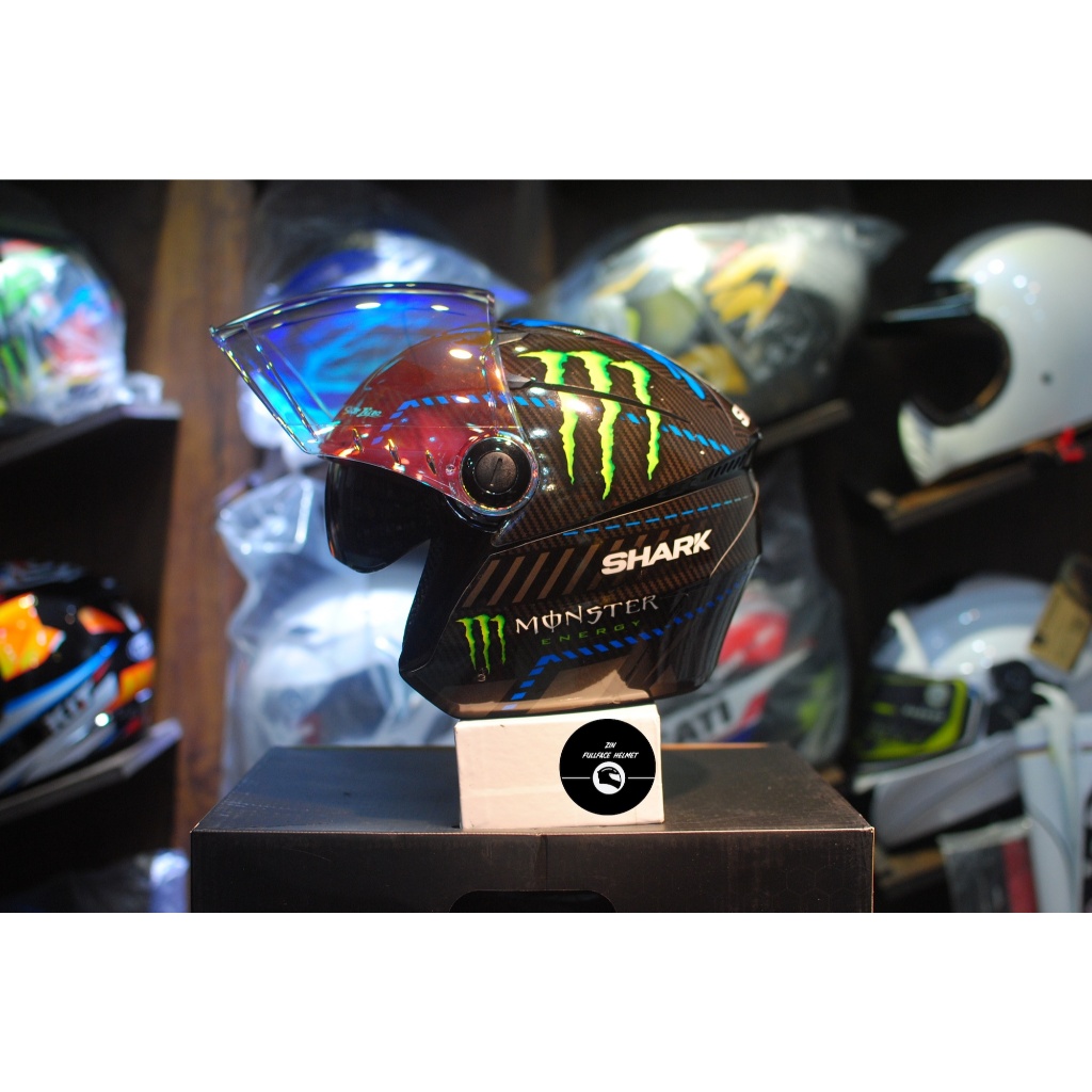 Mũ bảo hiểm 3/4 Royal m268 2 kính Shark Monster