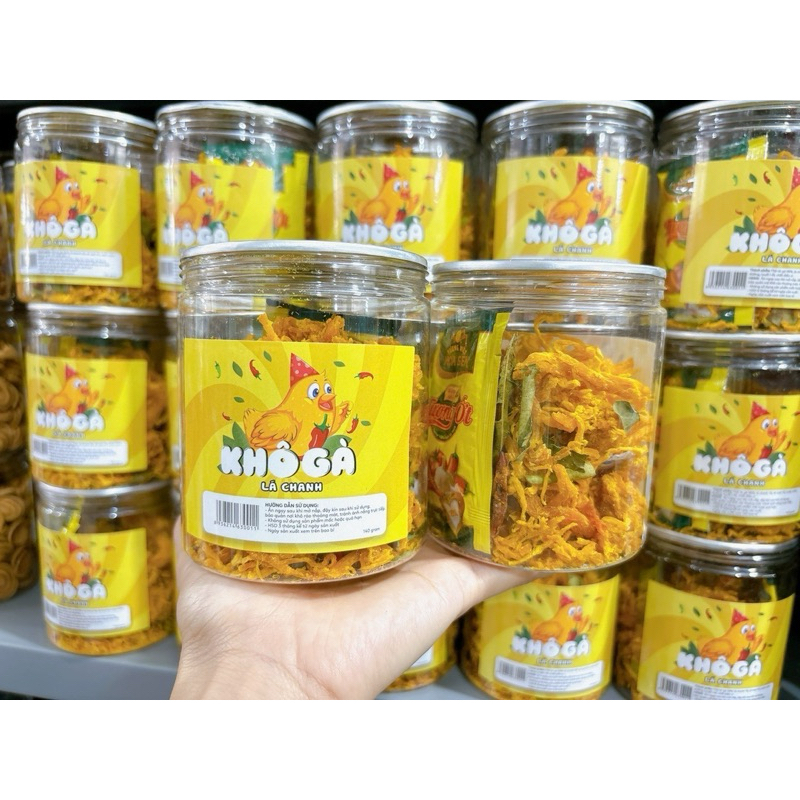 Khô gà lá chanh hũ pet 140g (HMH Store)