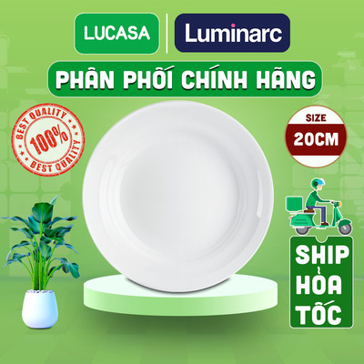 Bộ 6 Đĩa sâu Thủy Tinh Luminarc Cannes 20cm - BOL9334 | Phân Phối Chính Hãng