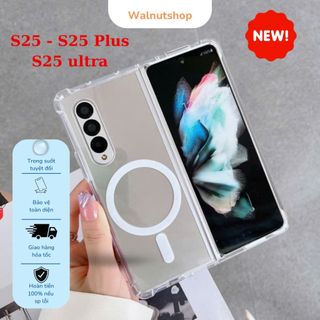 Ốp trong từ tính dành cho máy samsung galaxy S25, S25 plus, S25 ultra, Z flip 6, flip 4, flip 5, fold 6, fold 4, fold 5
