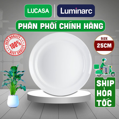 Đĩa Thủy Tinh Luminarc Cannes 25cm - L9735 | Phân Phối Chính Hãng