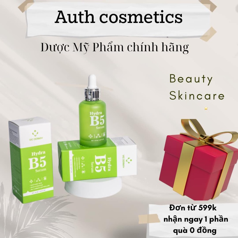 Serum Cấp Ẩm, Phục Hồi Vic Derma+ Hydra B5 50ml