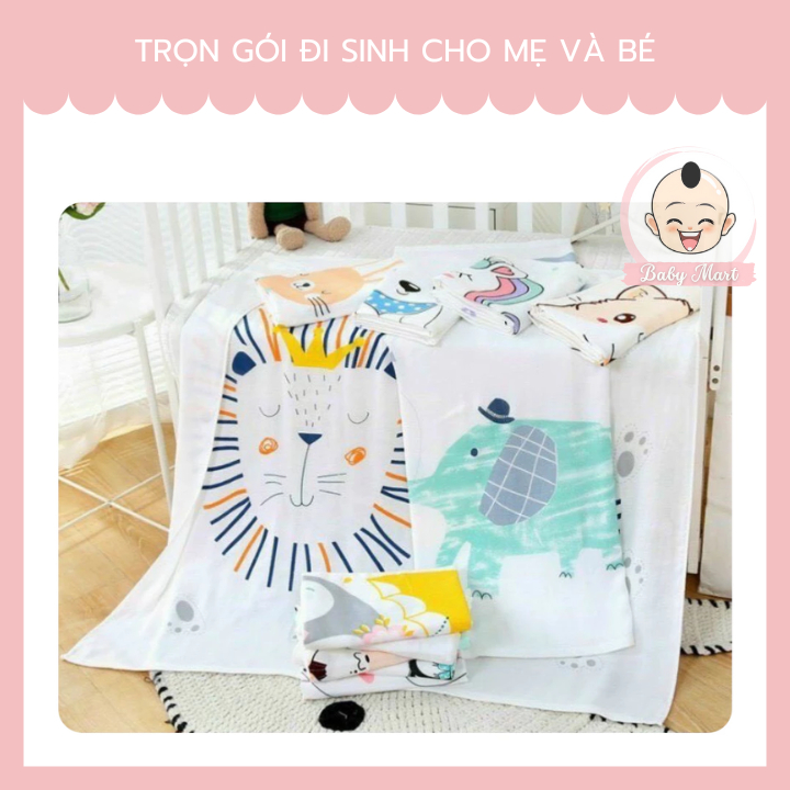 Chăn mền Lụa siêu mềm mát cho bé 110 x 120cm