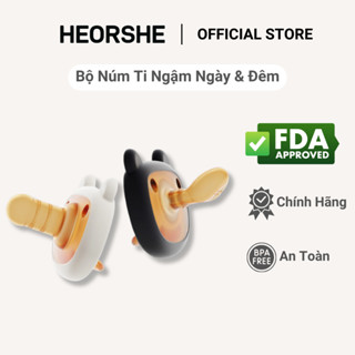 Bộ Núm Ti Ngậm Ngày và Đêm Heorshe Silicone Cao Cấp Không Chứa BPA Cực Kỳ An Toàn HEORSHEVN