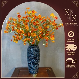 Combo 10 Cành Hoa Lụa Nhất Chi Mai Decor Bình Hoa Để Bàn Trang Trí Phòng Khách Sang Trọng Cổ Điển 6