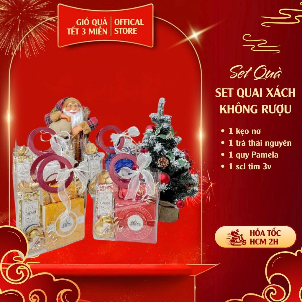 [HOT MÙA TẾT] SET QUAI XÁCH KHÔNG RƯỢU - QUÀ TẶNG TẾT 2025 THANH LỊCH