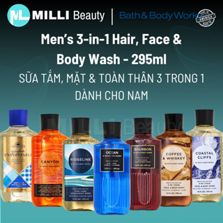 MEN'S WASH 295ml - SỮA TẮM TOÀN THÂN 3 TRONG 1 DÀNH CHO NAM BATH AND BODY WORKS (BODY, FACE & HAIR)