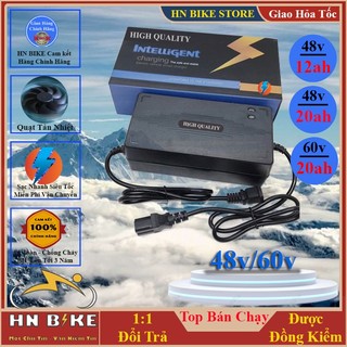 Sạc acquy 48V12ah - 20ah, 60v-20ah, sạc ác quy cho xe máy điện - xe đạp điện, sạc có đèn báo, tự ngắt khi sạc đầy.