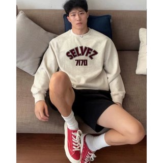 Áo sweater  nam nữ  form rộng unisex basic in chữ 7173 nỉ lông cáo cao cấp không xù không bám lông