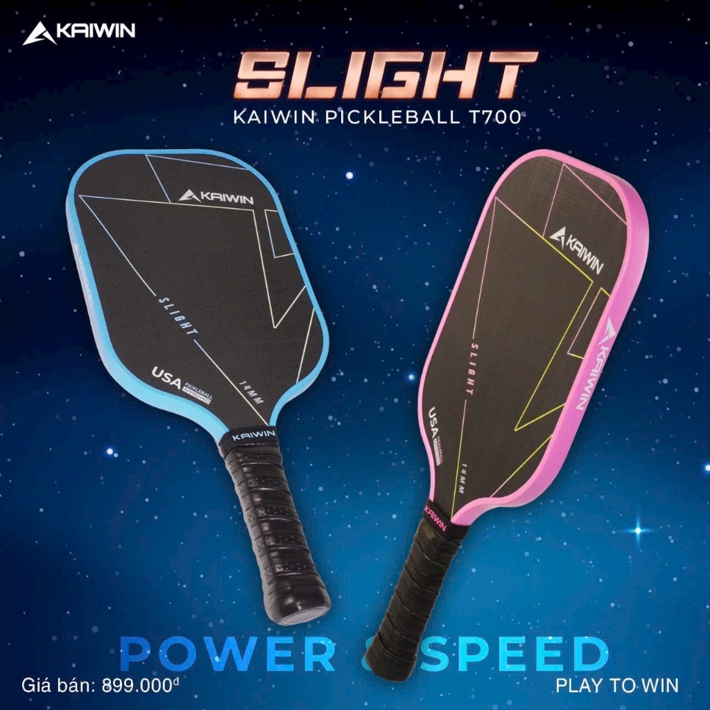 Vợt Pickleball Kaiwin Slight T700 14mm/Vợt Pickleball Gamicy T700 16MM Chính Hãng Full box Cao Cấp