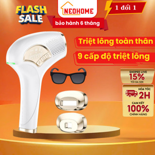  Máy Triệt Lông Mini Cầm Tay Cao Cấp Tẩy Lông Toàn Thân IPL Laser Ánh Sáng 9 Cấp Độ Không Đau Rát Tiện Dụng 