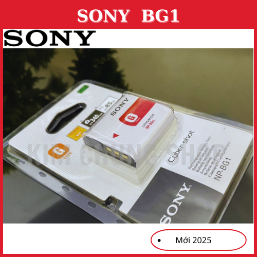 Pin Sạc Lithium Sony NP-BG1 cho  DSC-W300; DSC-W200; DSC-W170; DSC-W150; DSC-W130; DSC-W120; DSC-W110; DSC-W100; DSC-W90