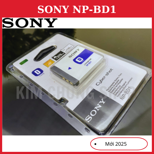 Pin Lithium Sony NP-BD1 Cho Các Máy Sony DSC-T70; DSC-T77; DSC-T200; DSC-T300; DSC-T500; DSC-T700; TX1; T900......