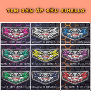 Tem dán ốp đầu đèn Sihello sirius mẫu Lửa v1
