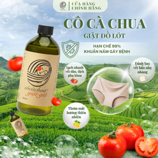 [ 500ml ] Nước Giặt Đồ Lót, Quần Áo Trẻ Em Thiên Nhiên Cô Cà Chua Yêu Nước Đậm Đặc An Toàn Cho Da Nhạy Cảm YN