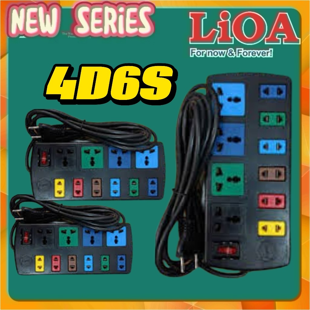 ổ Điện ổ cắm điện văn phòng lioa 4 ổ lớn và 6 ổ nhỏ chính hãng LIOA NHẬT LINH