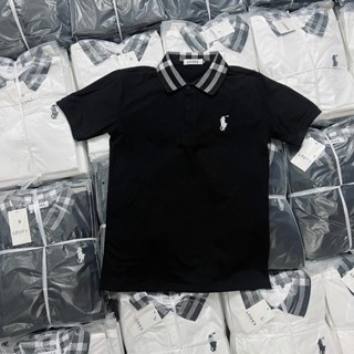 Áo thun POLO nam kẻ ô bơ rờ cổ bẻ tay ngắn phối sọc sang trọng chất thun lạnh cao cấp giá rẻ uy tín