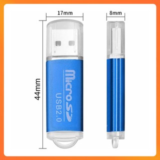 Combo 10 Đầu Đọc Thẻ Nhớ USB 2.0 Vỏ Nhôm – Reader Nhôm Hỗ Trợ Đọc Micro SD Trên Laptop, Máy Tính, PC