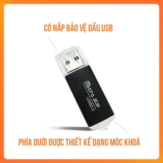 Combo 10 Đầu Đọc Thẻ Nhớ USB 2.0 Vỏ Nhôm – Reader Nhôm Hỗ Trợ Đọc Micro SD Trên Laptop, Máy Tính, PC